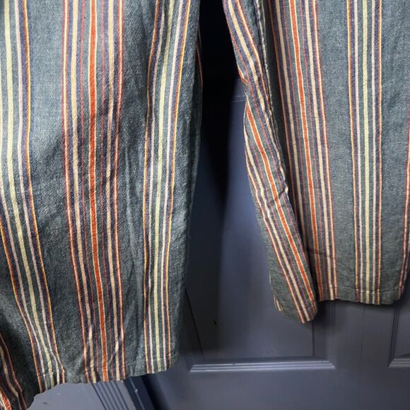 American Eagle Colorful Striped Vneck Straight Leg Jumpsuit Romper Size XS - Picture 8 of 14